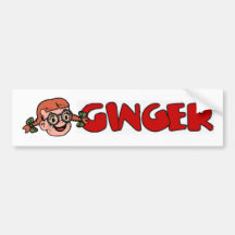 Ginger Bumper Bumper Stickers