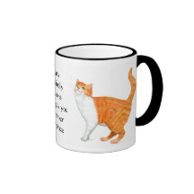 'Ginger Cat' Ringer Mug