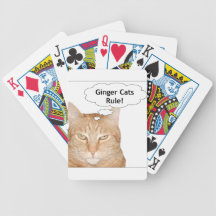 Ginger Cats Rule Bicycle Card Decks