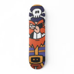 Ginger pirate with Parrot skateboards