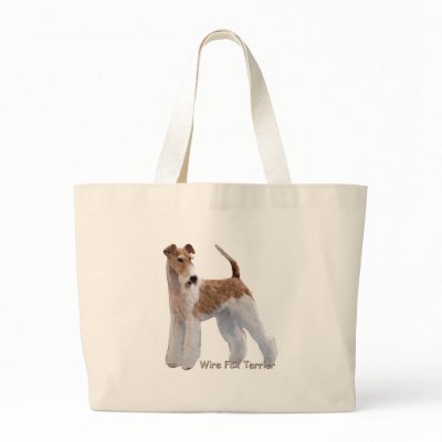 Ginger Wire Fox Terrier Canvas Bag by arenasfoxterrier
