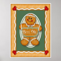 Gingerbread  Bite Me Poster