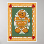 Gingerbread  Bite Me Poster
