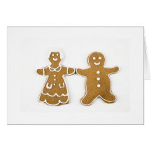 Gingerbread Boy & Girl Greeting Cards