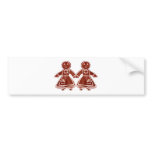 Gingerbread Children Girls The MUSEUM Zazzle Gifts bumper stickers