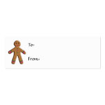 Gingerbread Christmas Gift Tag business cards