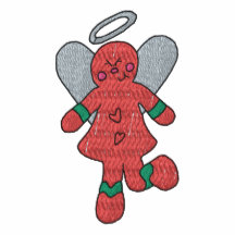 Gingerbread Cookie Angel Embroidered Shirt