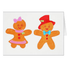 gingerbread cookies greeting card