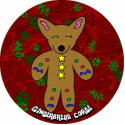 Gingerbread Corgi Christmas Ornament photo sculptures