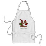Gingerbread Couple Happy Holidays Apron