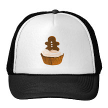 gingerbread cupcake mesh hat