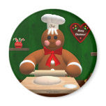 Gingerbread Family: Little Baker magnets