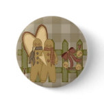 Gingerbread Fence Pinback Button