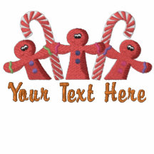 Gingerbread Fun Embroidered Polo Shirt