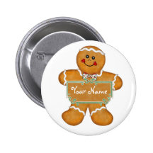 Gingerbread Fun Pinback Button
