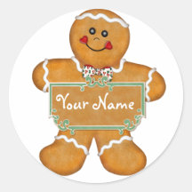 Gingerbread Fun Sticker