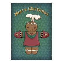 Gingerbread Girl Business Card