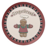 Gingerbread Girl Dinner Plates