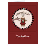 Gingerbread Girl Greeting Card