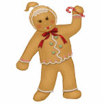 Gingerbread Girl Ornament Photo Cutouts