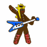 gingerbread guitarist photo sculptures