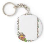 Gingerbread House Corner keychains