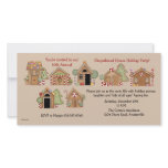 Gingerbread House - Holiday Party Invitation photo cards