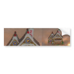 Gingerbread House Porcelain bumper stickers