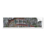 gingerbread house Savannah Georgia art painting bumper stickers