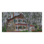 gingerbread house Savannah Georgia art painting photo cards