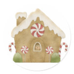 Gingerbread house stickers