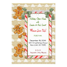 Gingerbread Invitation