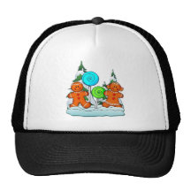 GINGERBREAD KIDS AND LOLLIPOPS by SHARON SHARPE Trucker Hat