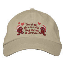 Gingerbread Kitchen Embroidered Baseball Cap