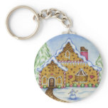Gingerbread Lodge Keychain