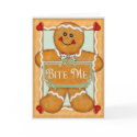 Gingerbread Man "Bite Me" cards