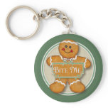 Gingerbread Man - Bite Me Keychain