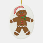 Gingerbread Man Ceramic Ornament