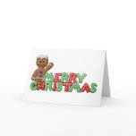 Gingerbread Man Christmas Card