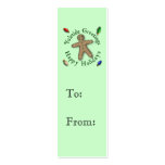 Gingerbread Man Christmas Gift Tag business cards