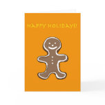 Gingerbread man cookie cards