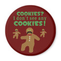 Gingerbread Man Disguise magnets