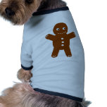 gingerbread man pet t shirt