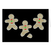 Gingerbread Man Got Hurt Greeting Cards