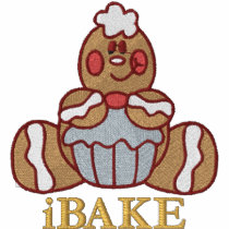 Gingerbread Man - iBAKE Embroidered Polo Shirt