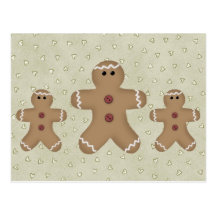 Gingerbread Man Recipe Card Post Cards