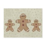 Gingerbread Man Recipe Card postcards