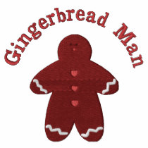 Gingerbread Man (smaller) Custom Embroidery Design Polo Shirt