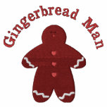 Gingerbread Man (smaller) Custom Embroidery Design embroidered shirts