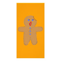 Gingerbread Man with Bite Halloween Crossover Customised Photo Card